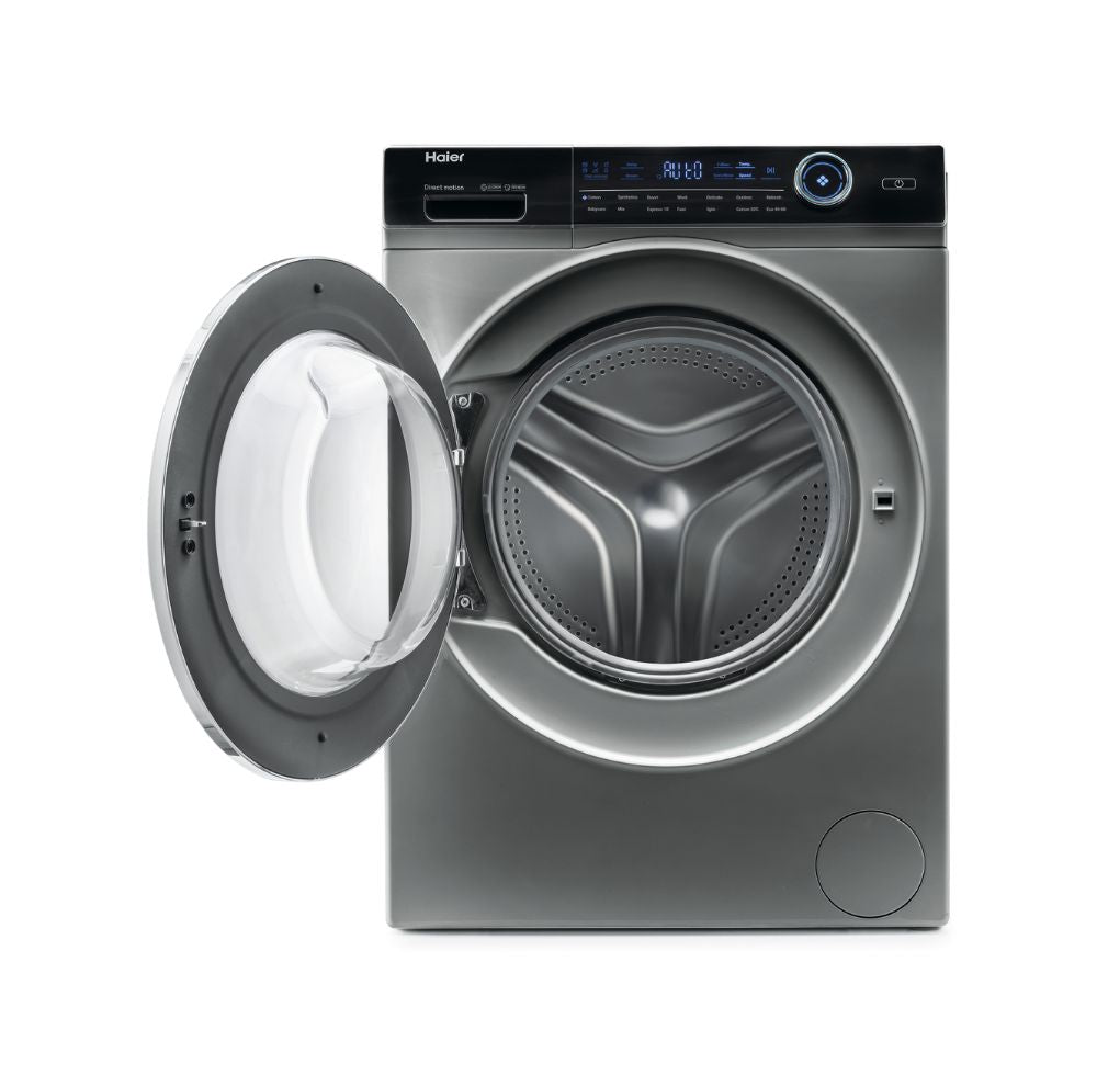 Haier HW100-B14979S I-Pro 10kg 1400 RMP Silver Freesatnding Washing Machine - Devine Distribution Ltd