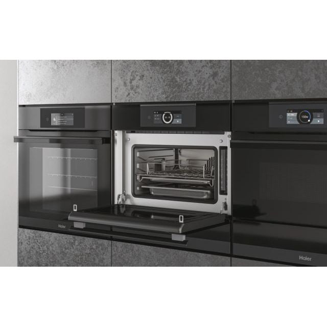 Haier HWO45NM6OXB1 I-Touch Compact Steam Wi-Fi Oven 60cm - Devine Distribution Ltd