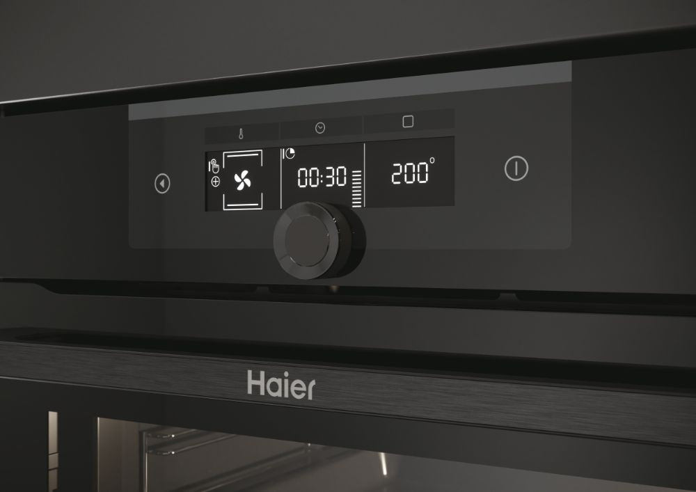 Haier HWO60SM2F3BH I-Turn Series 2 WIFI 60cm Oven Black - Devine Distribution Ltd