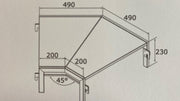 Airforce E-Cook BBQ 45 Degree Joint Kit With Leg- KEG001 - Devine Distribution Ltd