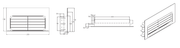 Airforce KRASP003 Kitchen Plinth Grid Kit For Recirculating Installation Technical Image