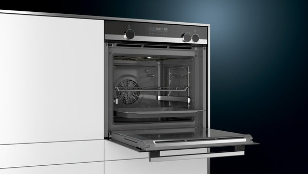 Siemens iQ500 Built-In Oven With Added Steam Function 60cm Stainless Steel HR578G5S6B
