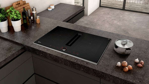 NEFF N90 INDUCTION HOB WITH EXTRACTION 80CM SURFACE MOUNT WITH FRAME T58TL6EN2