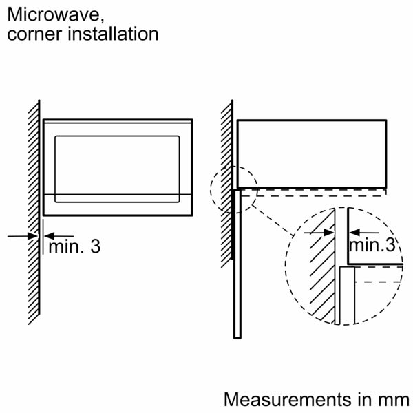 Bosch Series 4 Built-in Microwave 38cm Black BFL523MB0B