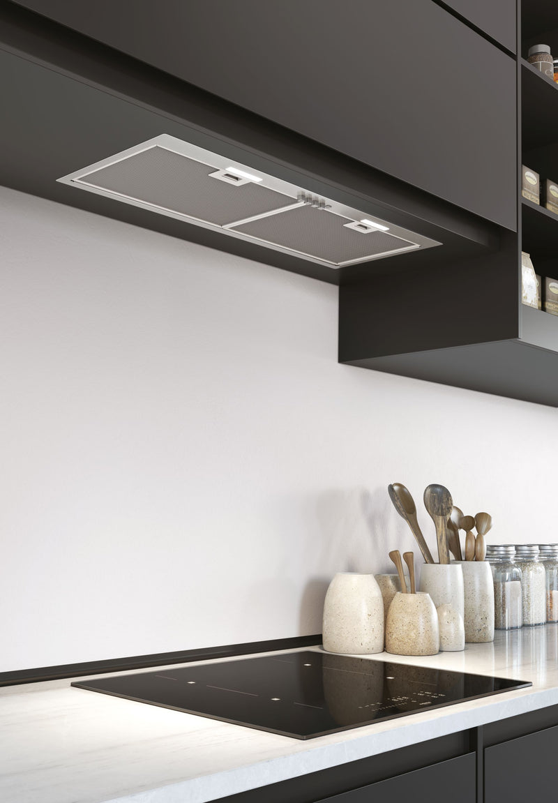 Airforce Modulo POP 72cm Built-in Cooker Hood-Stainless Steel Finish Push Button Control