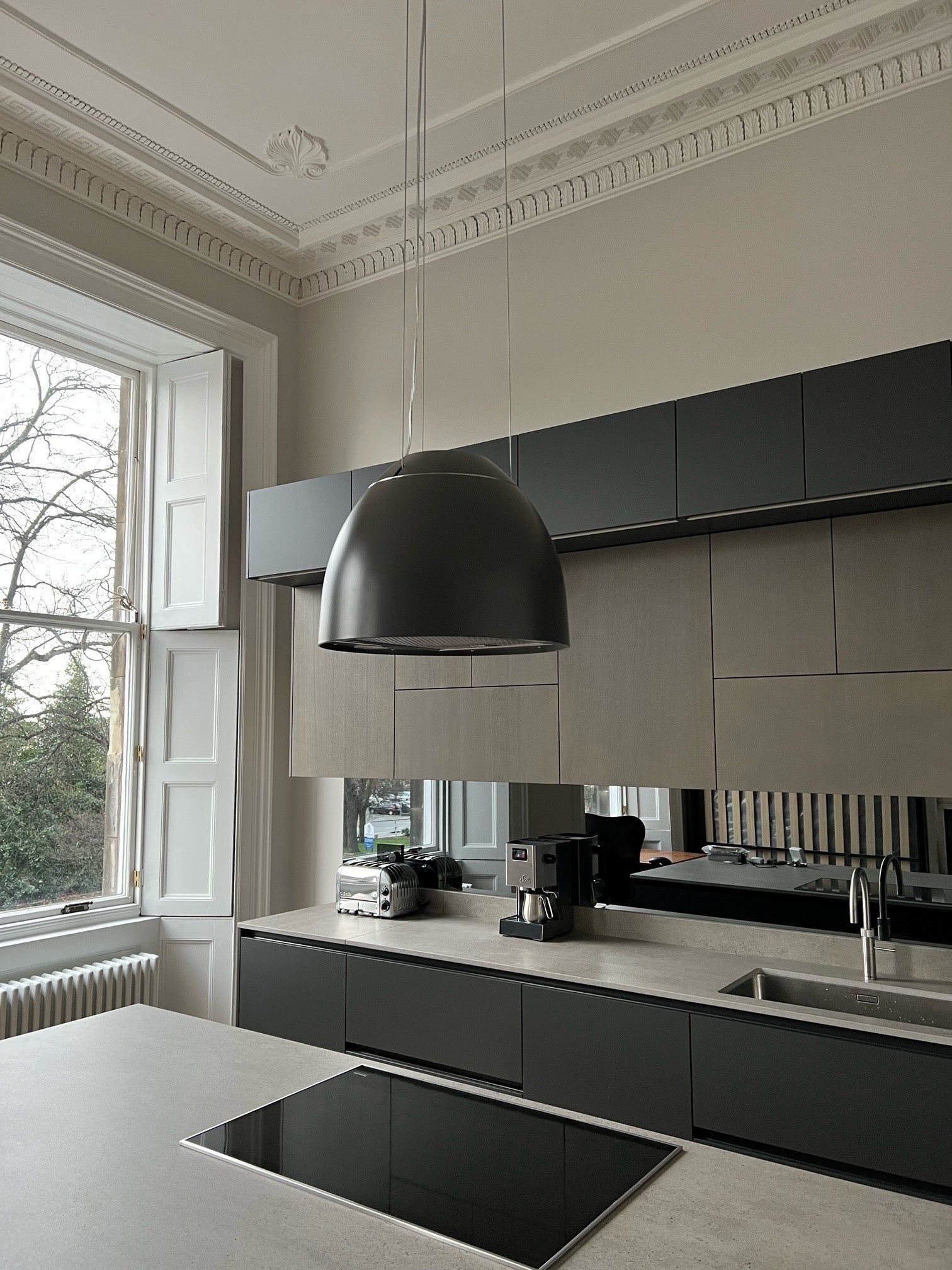 PAINT TO ORDER - Airforce New Moon 45cm Island Cooker Hood with Integra System - Devine Distribution Ltd