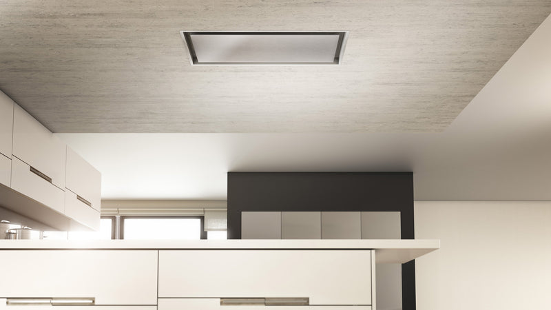 100cm Remote Control Ceiling Cooker Hood - Airforce Raffaello - Installed Example 
