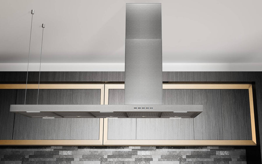 Airforce T-INK 145cm Island Cooker hood in Stainless Steel - Front & Rear Touch Control