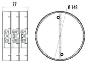 Airforce 150mm Thermobox Heat retention outlet flap - Naber Technical drawing