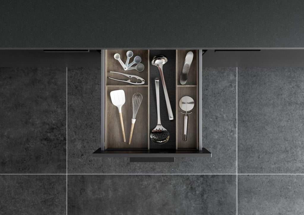 Blum AMBIA-LINE Utensil Insert Kit - Nebraska Oak ALU.45.110P.NO