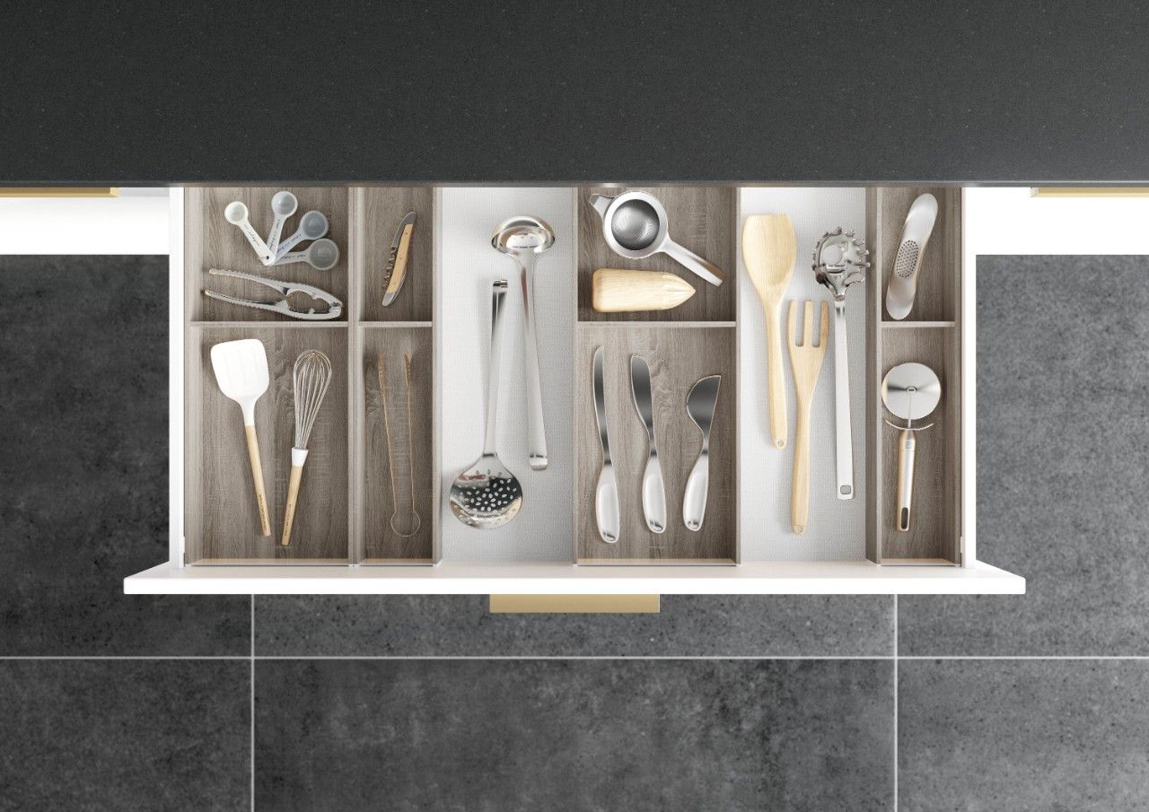 AMBIA-LINE Utensil Insert Kit - Bardolino Oak ALU.45.110P.BO - Devine Distribution Ltd