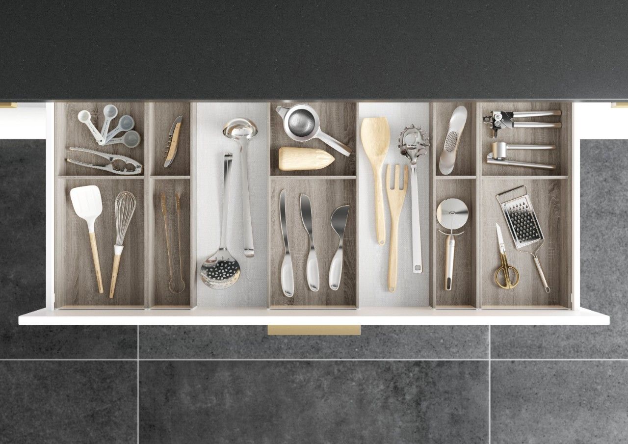 AMBIA-LINE Utensil Insert Kit - Bardolino Oak ALU.45.110P.BO - Devine Distribution Ltd