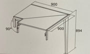 Airforce E-Cook BBQ 90 Degree Joint Kit With Leg-KEG002 - Devine Distribution Ltd