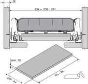 ORGA-LINE Bottle Tray D550 x W300  Z48.30B0I7 - Devine Distribution Ltd